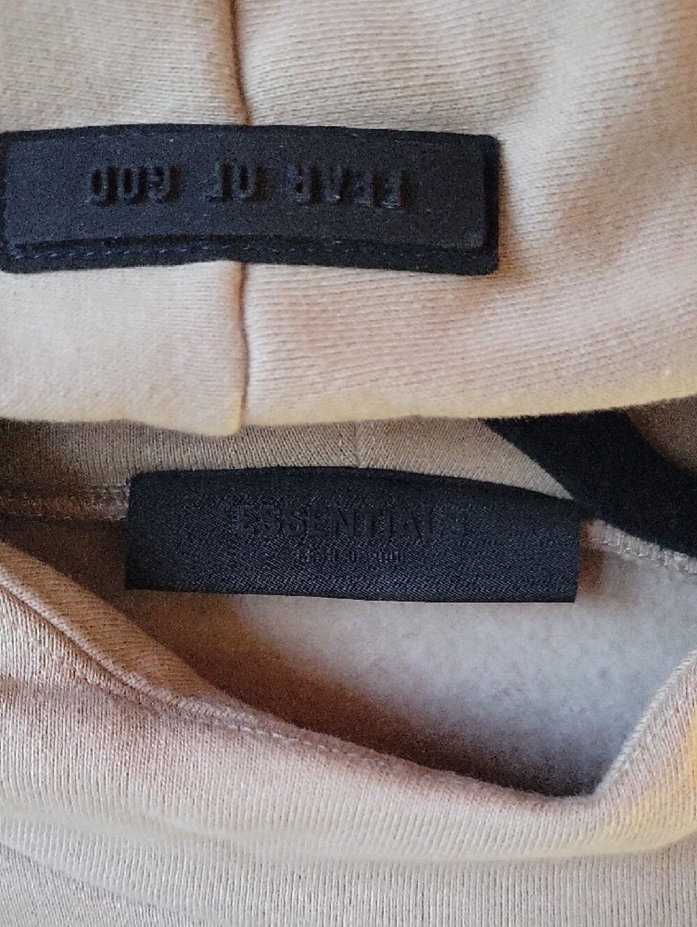 Essentials Fear Of God Autentic Dusty Beige Hoodie Size L New WT - Picture 4 of 8